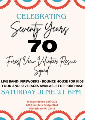 FVRS 70th Anniversary Celebration! OPEN TO THE PUBLIC AND PAST MEMBERS